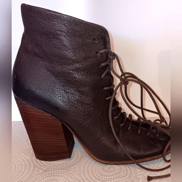 Marsell Italian Leather Vintage Bolla Lace Up Ankle Boots EU 36.5 - Picture 1 of 14